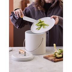 Контейнер для пищевых отходов с фильтром Irmel, 3,5 л, молочный, Smart Solutions, изображение 6