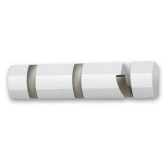 Вешалка настенная горизонтальная Flip 3 крючка белая, Umbra, изображение 6