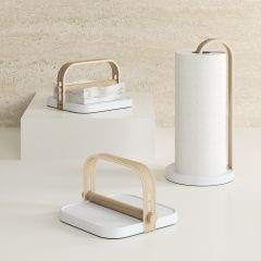 Держатель для салфеток Bellwood, белый/натуральное дерево, UMBRA, изображение 6
