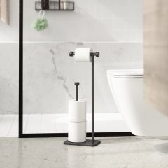 Держатель для туалетной бумаги Cappa, 12х20х52 см, черный, Umbra, изображение 2