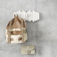 Вешалка настенная Picket, 5 крючков, белая, UMBRA, изображение 4