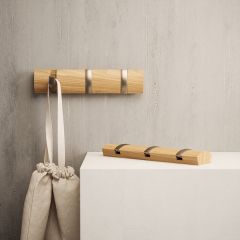 Вешалка настенная Flip, 3 крючка, натуральное дерево, UMBRA, изображение 4