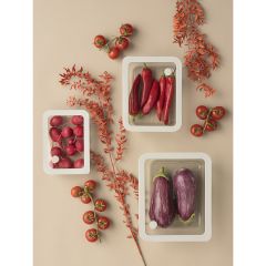 Контейнер для запекания и хранения стеклянный с вакуумным эффектом, 2,6 л, молочный, Smart Solutions, изображение 3