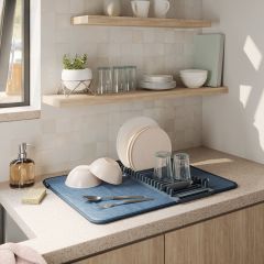 Коврик для сушки посуды Udry, 46х61 см, синий, UMBRA, изображение 2