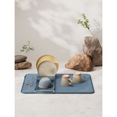 Коврик для сушки посуды Udry, 46х61 см, синий, UMBRA, изображение 6