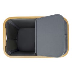 Корзина для белья с двумя отделениями Neat Twin, 53,5х33х53 см, серая, Smart Solutions, изображение 6