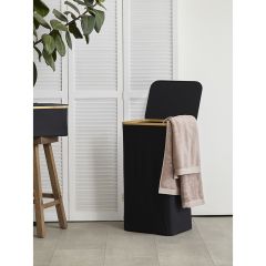 Корзина для белья Neat Tall, 41х35х74 см, черная, Smart Solutions, изображение 3