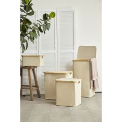Корзина для белья Neat Low, 40x33x20 см, молочная, Smart Solutions, изображение 2