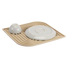Коврик для сушки посуды Dry Flex, 34,5х31,5 см, бежевый, Smart Solutions, изображение 6