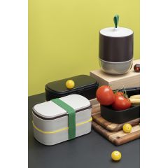 Ланч-бокс с приборами Food Time, 1 л, серый, Smart Solutions, изображение 6