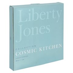 Набор тарелок Cosmic Kitchen, 21 см, 2 шт. (голубые), Liberty Jones, изображение 2