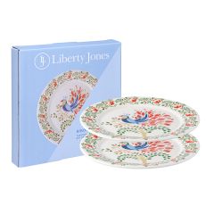 Набор тарелок Fantail Bird из коллекции Birds of Paradise в подарочной упаковке, 21 см, 2 шт., Liberty Jones