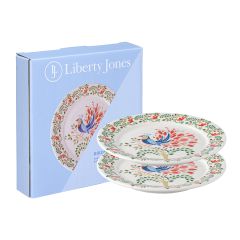 Набор тарелок Fantail Bird из коллекции Birds of Paradise в подарочной упаковке, 18 см, 2 шт., Liberty Jones