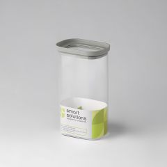 Банка для хранения прямоугольная Vacuum Glass, 1,5 л, светло-серая, Smart Solutions, изображение 3