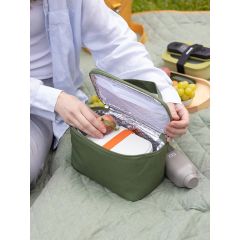 Термосумка для ланч-бокса/косметики/лекарств Smart Picnic, S, темно-зеленая, Smart Solutions, изображение 4