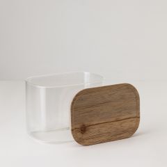 Банка для хранения прямоугольная Glass Acacia, 600 мл, Smart Solutions, изображение 5