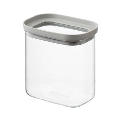 Банка для хранения прямоугольная Vacuum Glass, 750 мл, светло-серая, Smart Solutions