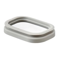 Банка для хранения прямоугольная Vacuum Glass, 1,5 л, светло-серая, Smart Solutions, изображение 2