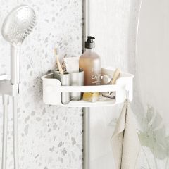 Органайзер для душа угловой Flex Adhesive, белый, UMBRA, изображение 2