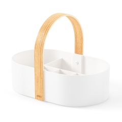 Органайзер Bellwood Caddy, 30х23 см, белый/натуральное дерево, UMBRA, изображение 6