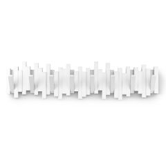 Вешалка настенная Sticks, 72 см, 8 крючков, белая, UMBRA