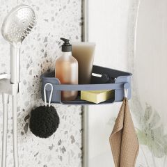 Органайзер для душа Flex Adhesive угловой, голубой, UMBRA, изображение 4