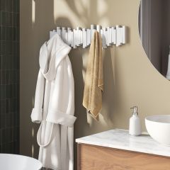 Вешалка настенная Sticks, 72 см, 8 крючков, белая, UMBRA, изображение 3