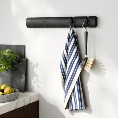 Вешалка настенная Flip, 50,8 см, 5 крючков, черная, UMBRA, изображение 6