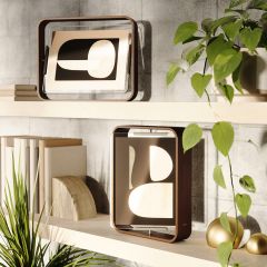 Фоторамка двухсторонняя Bellwood, 26х31 см, состаренный орех, UMBRA, изображение 4