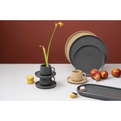 Набор из двух тарелок темно-серого цвета из коллекции Essential, 25 см, Tkano, изображение 3