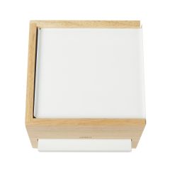 Шкатулка Stowit Mini, белая/дерево, UMBRA, изображение 2