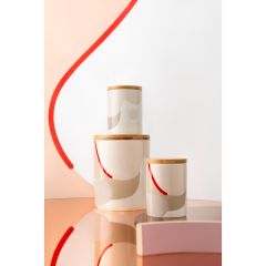 Банка для хранения бежевого цвета с авторским принтом из коллекции Freak Fruit, 1,25л, Tkano, изображение 3