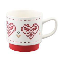 Набор из четырех кружек Knitted tale из коллекции New Year Essential, 380 мл, Tkano, изображение 3