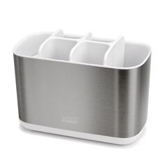 Органайзер для зубных щеток EasyStore Steel большой белый, Joseph Joseph