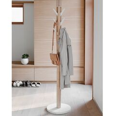 Вешалка напольная Flapper, белая-дерево, Umbra, изображение 3