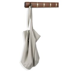 Вешалка настенная горизонтальная Flip 8 крючков коричневая, Umbra, изображение 5