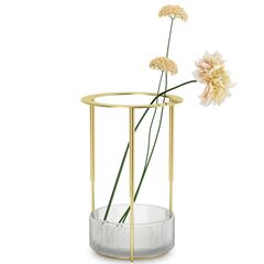 Ваза Tesora регулируемая, латунь, Umbra, изображение 4