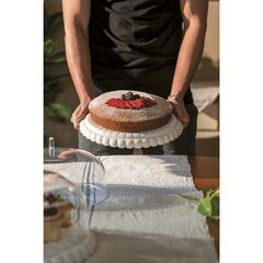 Блюдо сервировочное с крышкой Tiffany, 36 см, молочно-белое, Guzzini, изображение 2