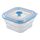 Контейнер для переноски и хранения силиконовый квадратный складной Silikobox, 400 мл, синий, Smart Solutions