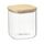 Банка для хранения квадратная Glass Bamboo, 1,5 л, Smart Solutions