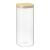 Банка для хранения квадратная Glass Bamboo, 1,9 л, Smart Solutions