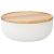 Салатник с крышкой из каучукового дерева Soft Ripples, Dual Glazing, 22 см, Liberty Jones