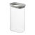 Банка для хранения прямоугольная Vacuum Glass, 1,25 л, светло-серая, Smart Solutions