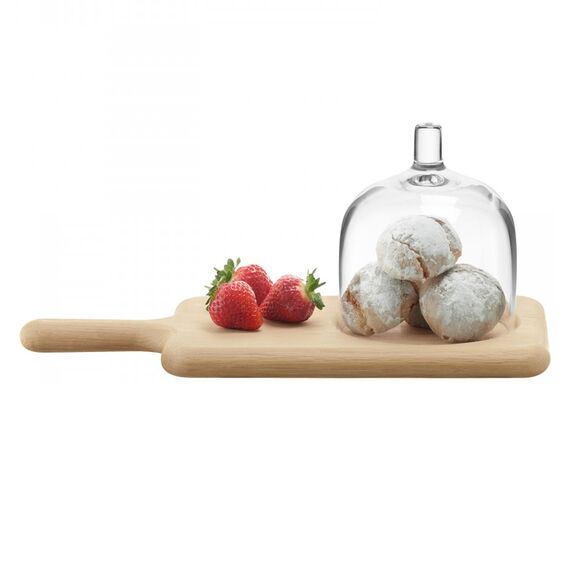 Блюдо сервировочное со стеклянным куполом 35.5 см Paddle, LSA International, изображение 2