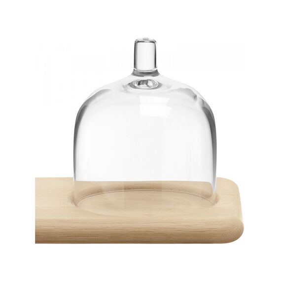 Блюдо сервировочное со стеклянным куполом 35.5 см Paddle, LSA International, изображение 4