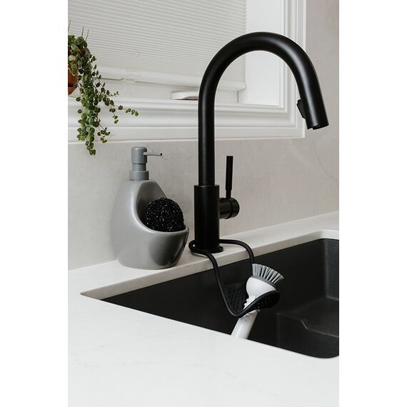 Диспенсер для мыла с подставкой для губки Joey графит, Umbra, изображение 2