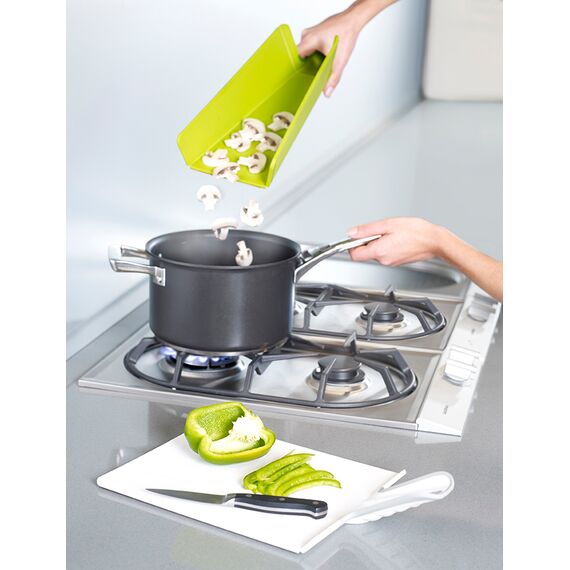 Доска разделочная Chop2Pot™ Plus средняя белая, Joseph Joseph, изображение 3