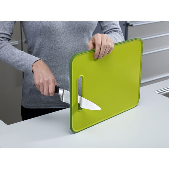 Доска разделочная с ножеточкой Slice & Sharpen™ большая зеленая, Joseph Joseph, изображение 2