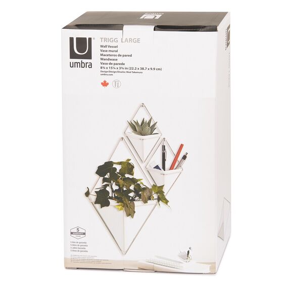 Декор для стен Trigg, большой, белый/никель, Umbra, изображение 9