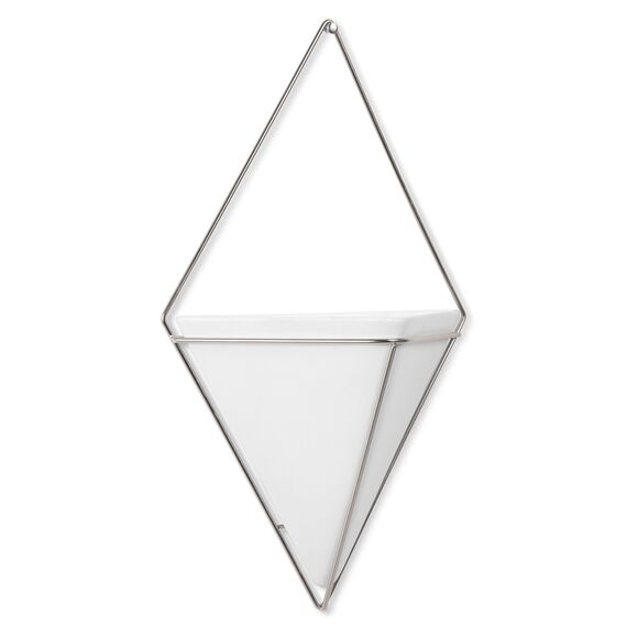 Декор для стен Trigg, большой, белый/никель, Umbra